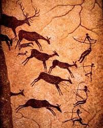 Dipinti rupestri paleolitico (Lascaux Francia) PATRIMONIO UNESCO poichè scene di vita reale!)